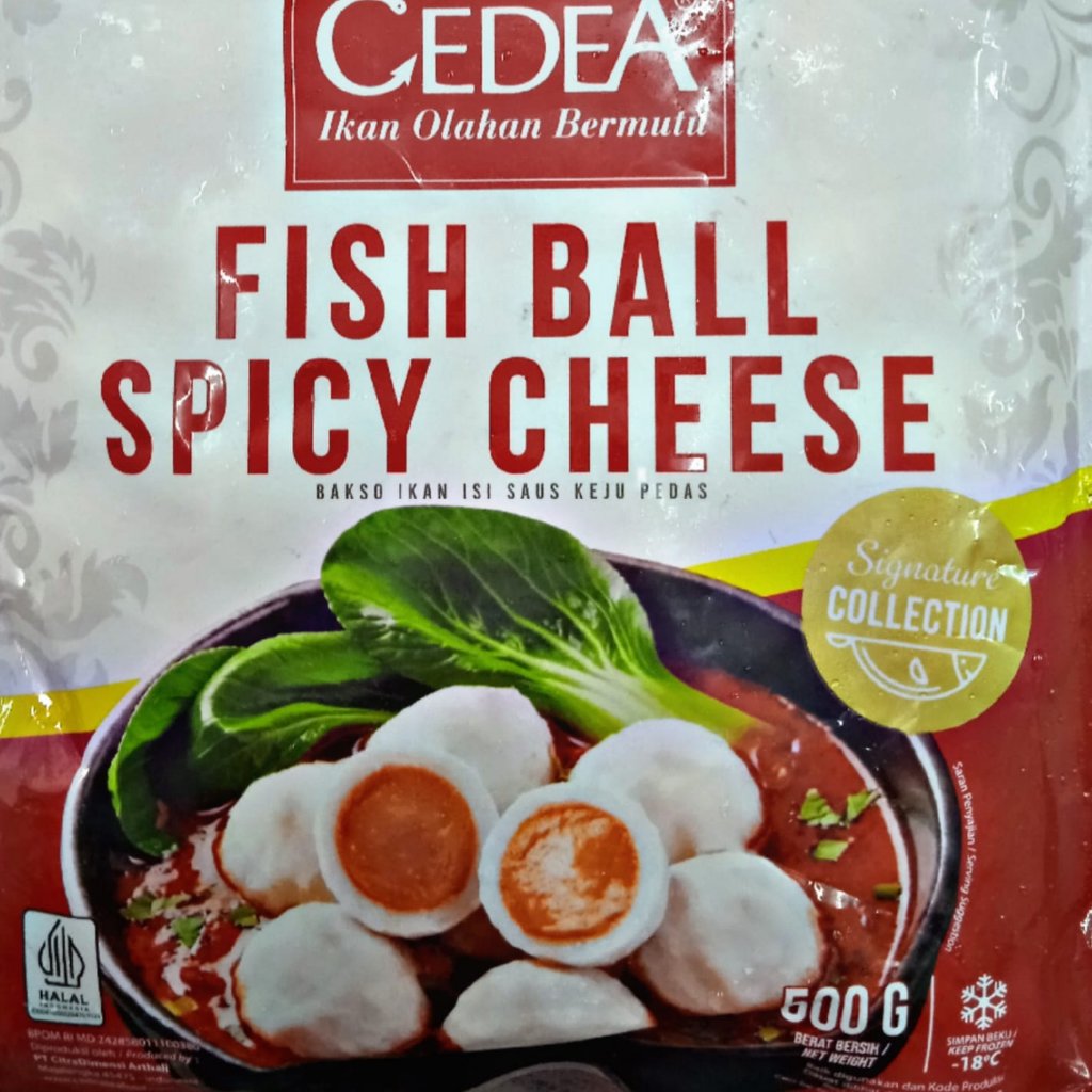Cedea Fish Ball Spicy Cheese 500 gram