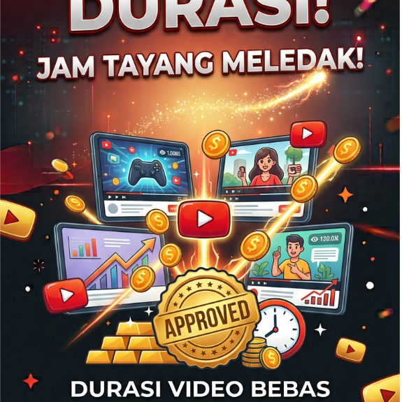 Jam Tayang Youtube untuk monetisasi