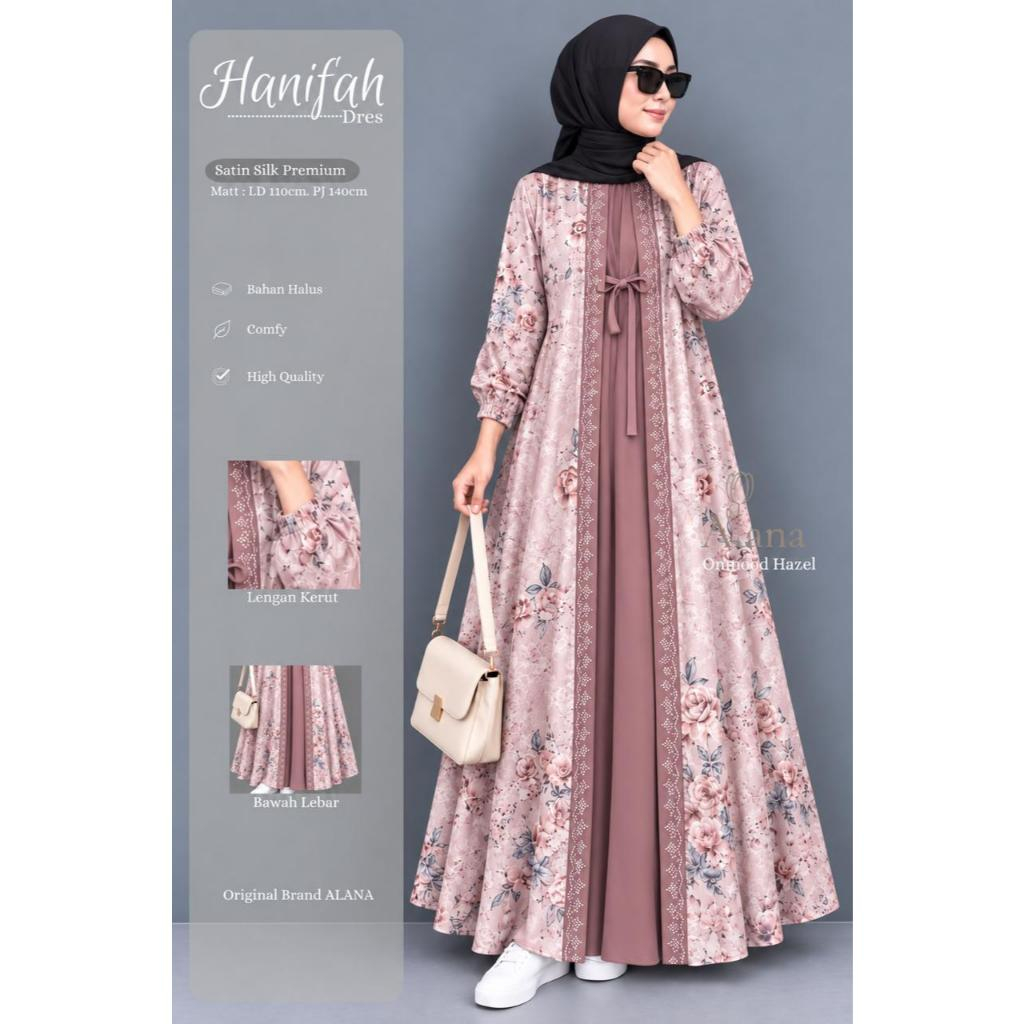 Pakaian Wanita HQ HANIFAH DRESS From AlANA FASHION STORE