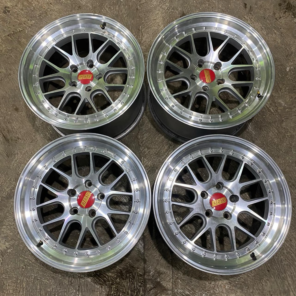 velg bbs LMR ring 18 pcd 5x120 ET 35, depan 8.5 belakang 9.5