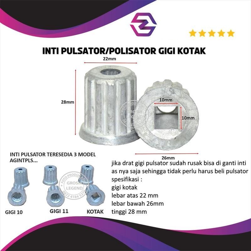 Inti As Pulsator Mesin Cuci Gigi Kotak