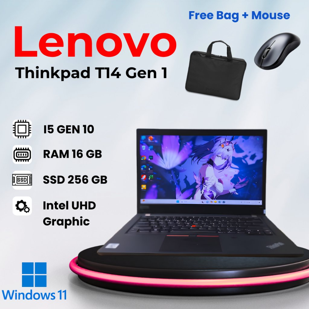 Lenovo Thinkpad T14 Gen 1 i5 vPRO Gen 10 16/256Gb 14" Windows 11 Pro