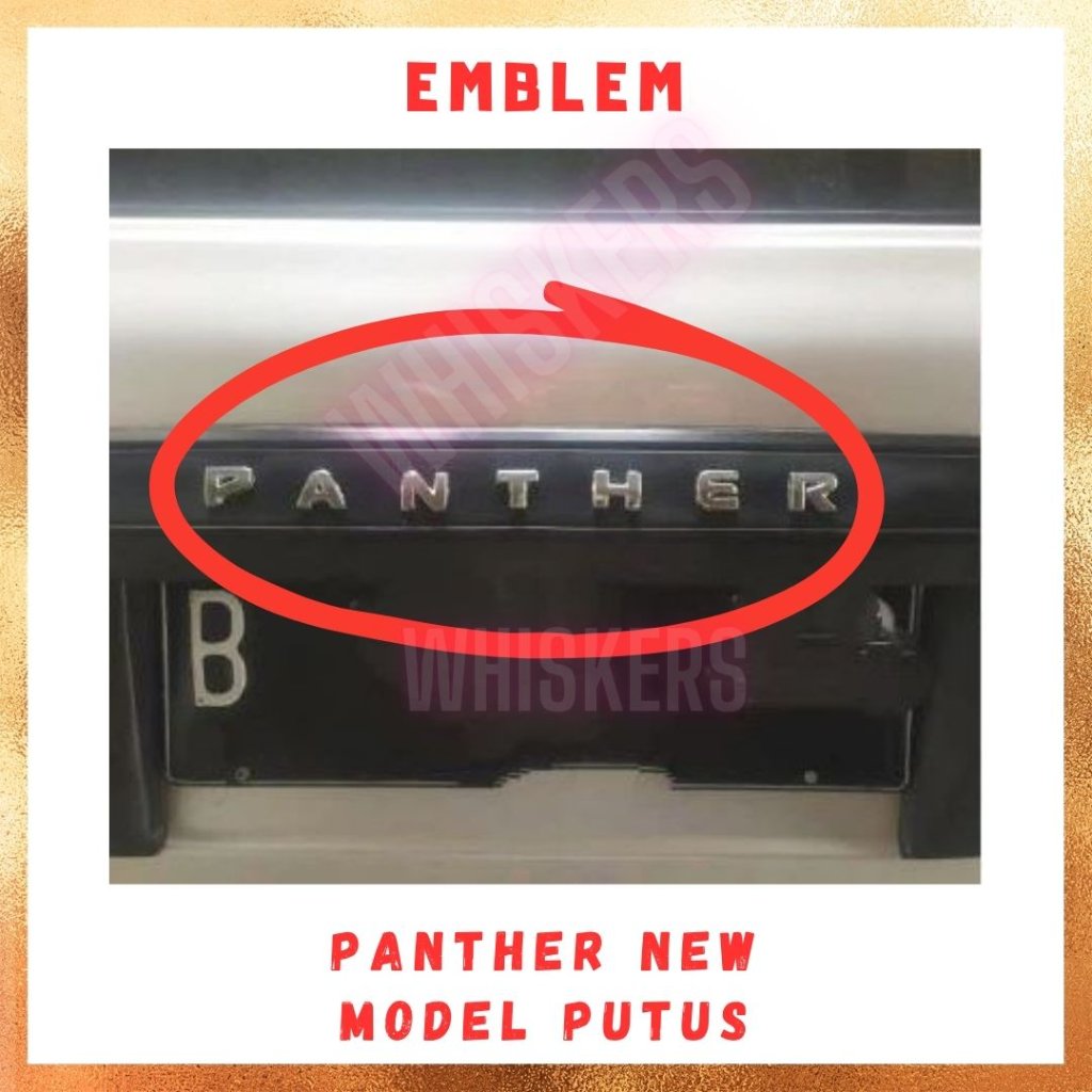 Emblem / Car Logo / Sticker / Lambang Mobil Panther New / Kapsul / Touring Belakang Putus Putus