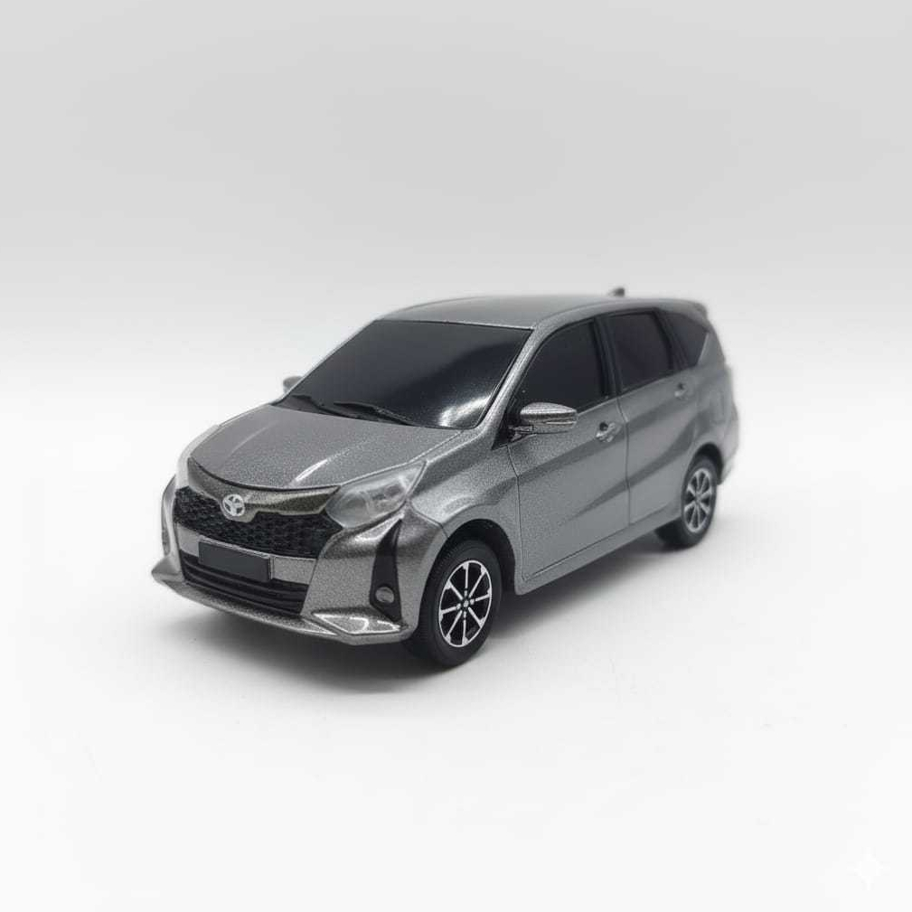 Diecast Mobil LCGC Toyota Calya 2023 Skala 1:43 Miniatur Toyota Calya 2023. Gratis Custom Platnomor
