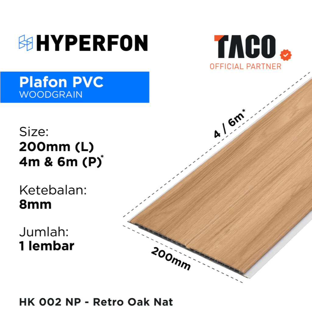 HK 002 NP HYPERFON Plafon PVC by TACO
