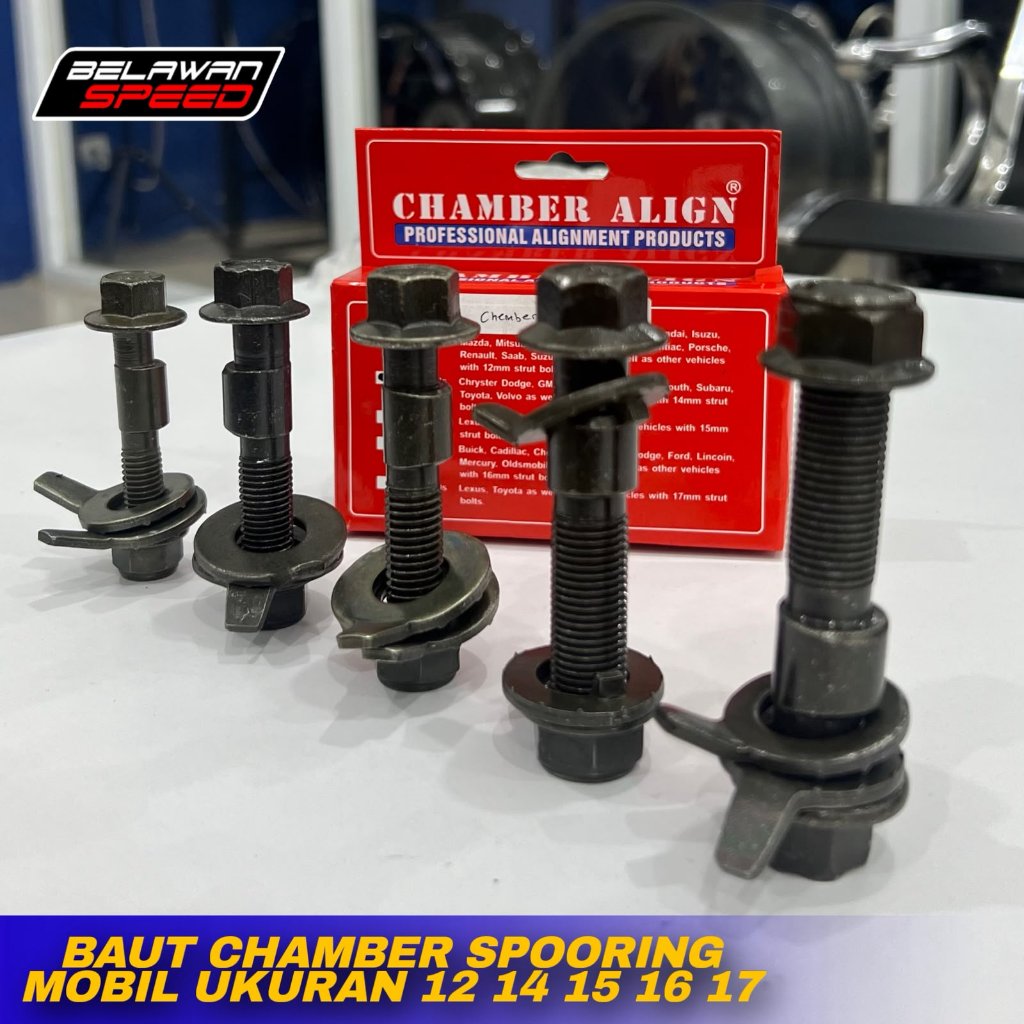 SATU SET BAUT CHAMBER CHEMBER MOBIL UKURAN 12 untuk Spooring Mobil-bengkel spooring cimanggis