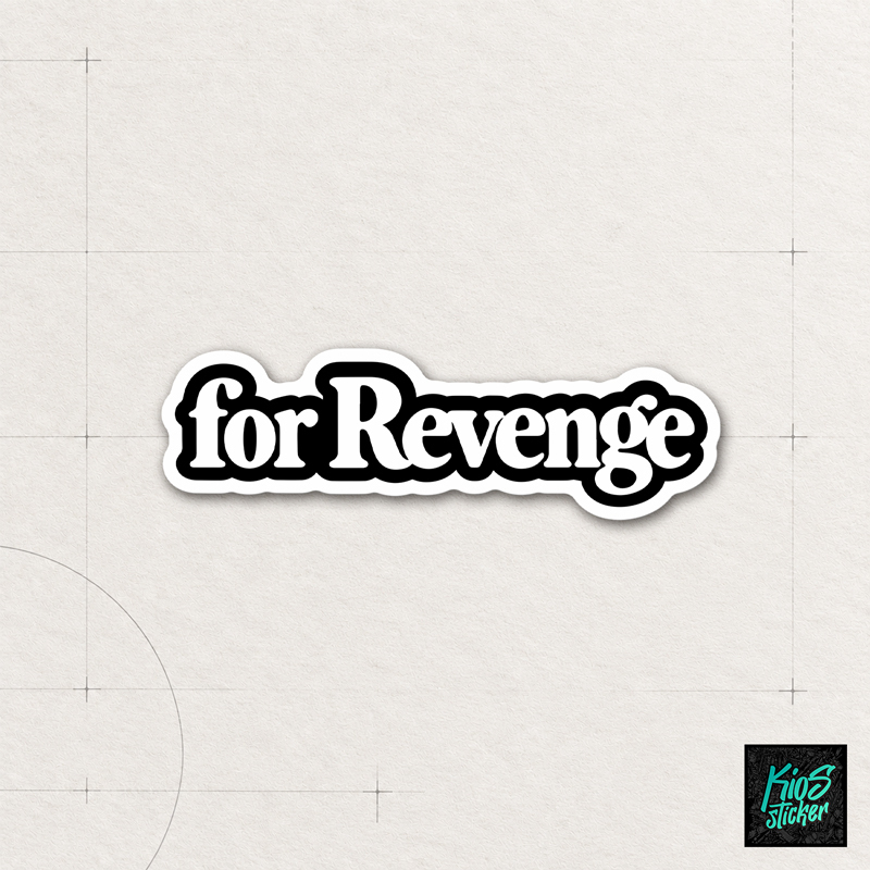 Stiker Laptop Helm Tumbler Die Cut Vinyl for Revenge Waterproof | BD-015
