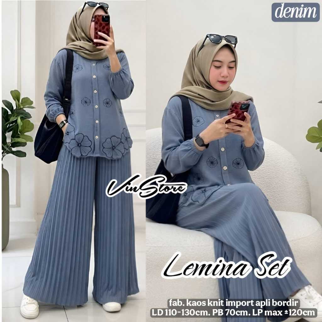 Pakaian Wanita LEMINA SET Trend FASHION HQ From VINSToRe