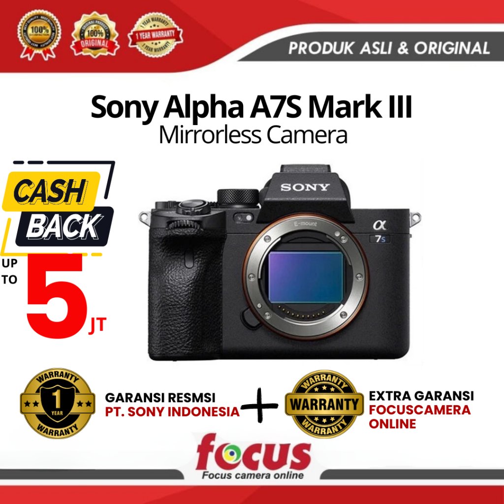 SONY Alpha A7S III A7SIII A7S MARK III Body - GARANSI RESMI