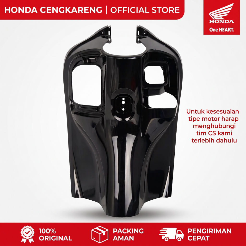 Cover Inner Hitam Honda Scoopy K2F Tipe Kunci 2022 - 2024 81141K2FN80ZG
