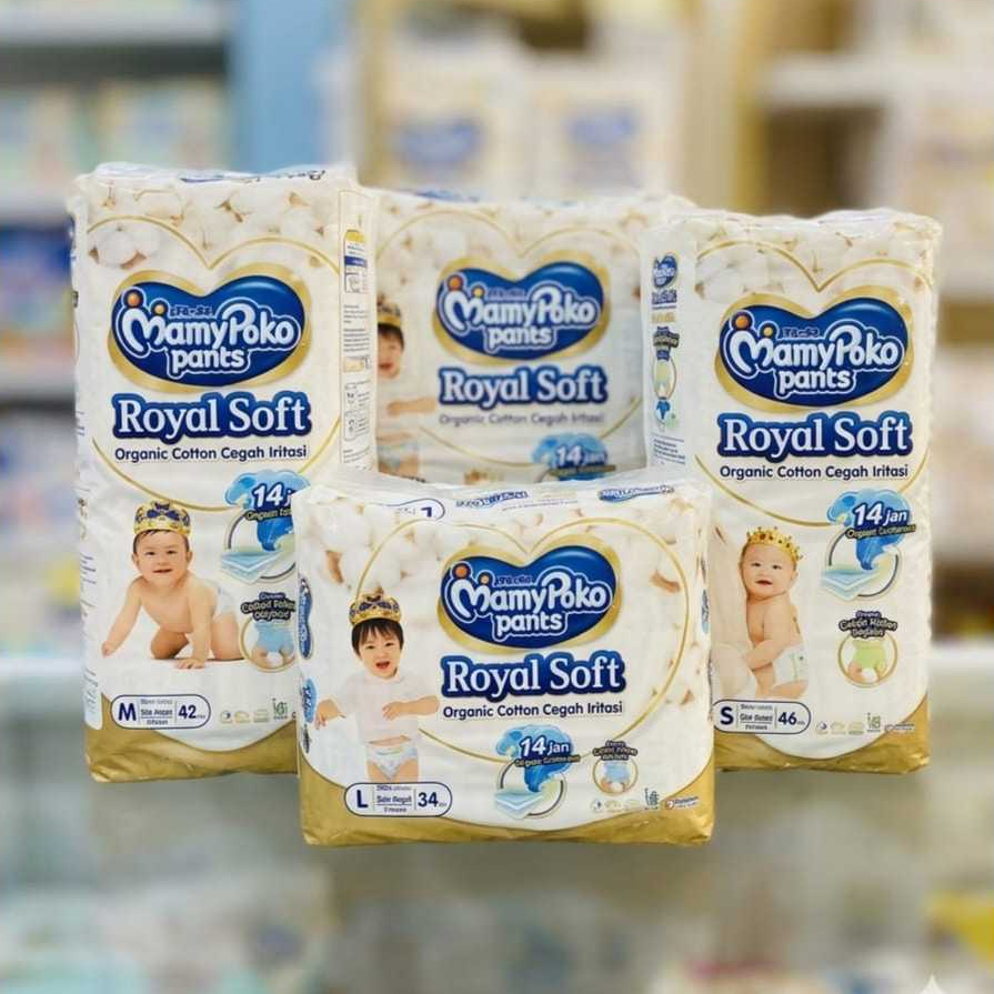 MAMYPOKO PANTS ROYAL SOFT S46/M42/L34 BOY
