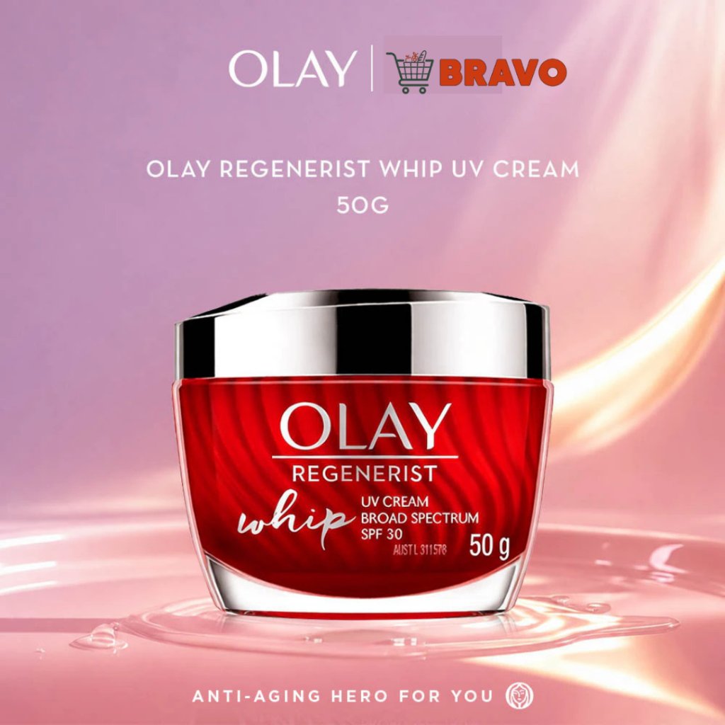 Bravo Bojonegoro - Olay Regenerist Whip UV SPF30 Niacinamide Day Cream Skincare Antiaging 50GR