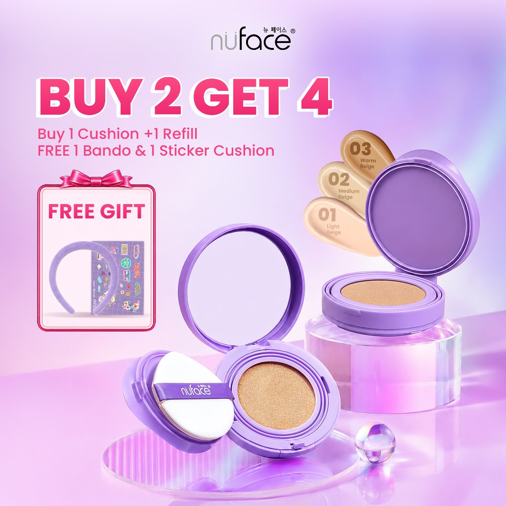 [BUY 2 GET 4] Nuface Flawless+ Serum Cushion & Refill Package | Bundle Complexion | Refil Cusion | P