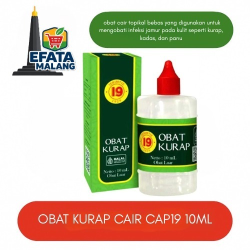 Obat Kurap Cair Cap 19 | mengobati Kadas Kurap Kutu Air