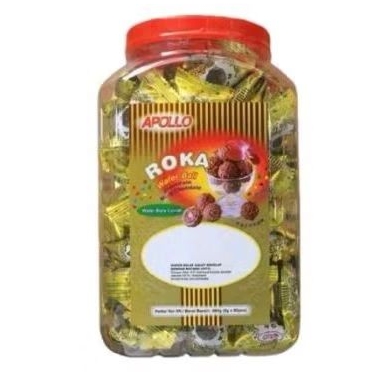 Apollo Roka Wafer Chocolate Coklat Toples 420gr