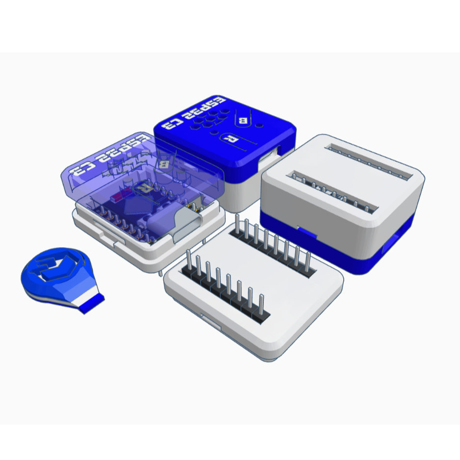 Case ESP32-C3 Super Mini – Box Casing Pelindung Board ESP32 C3 DIY CASE KOMPONEN MIKROKONTROLER