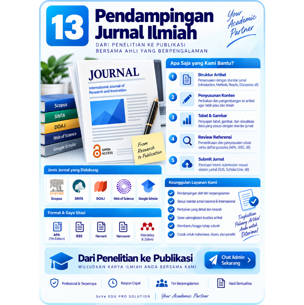 Jasa Pendampingan Jurnal Ilmiah | Penyusunan & Submit Jurnal