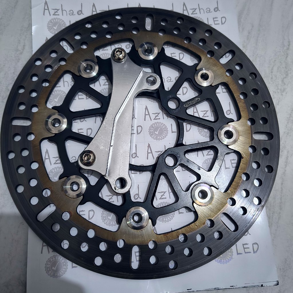 [Bekas] Piringan Cakram Semi Floating KTC Racing 260 mm Motor Honda Beat Scoopy Vario 4 Lubang Disc 
