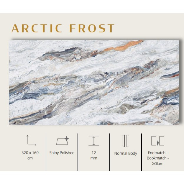 SLAB QUADRA ARCTIC FROST 320X160