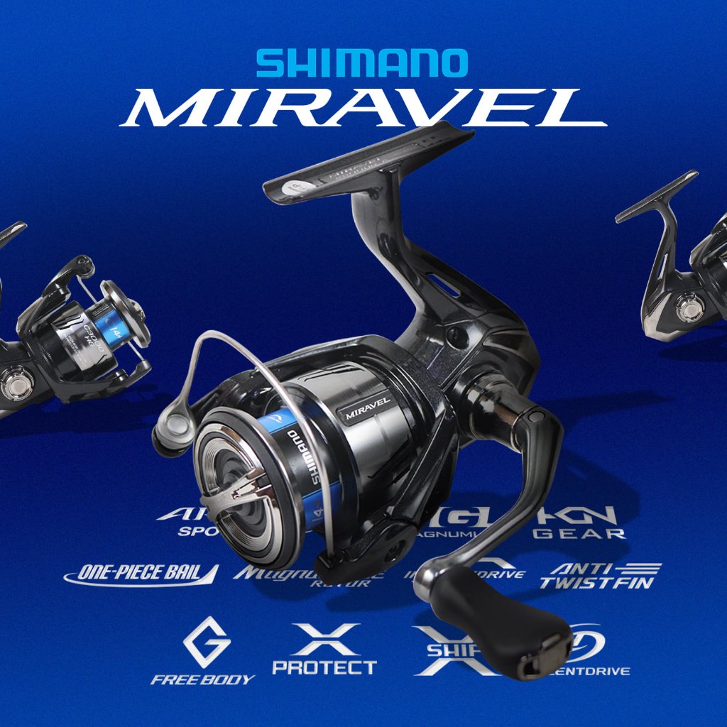RIL SHIMANO 2026 MIRAVEL / Ril Spinning Shimano Original Terbaru Bergaransi 12 Bulan / Aneka Raya Pa