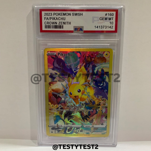 PSA 10 - 2023 POKEMON SWSH FA/PIKACHU CROWN ZENITH (141373142) - READY STOCK