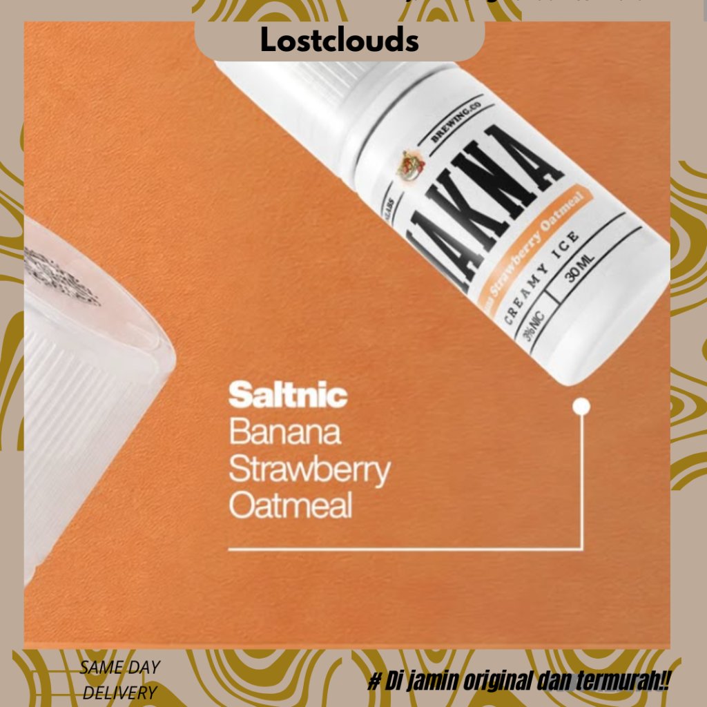 Makna V6 Banana Strawberry Oatmeal Saltnic 30ml 30mg New Series 100% Authentic