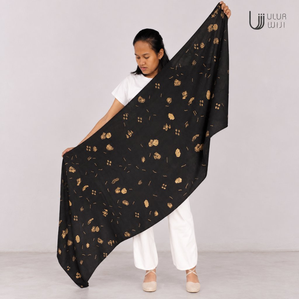 Scarf Batik Tulis TEDUH - Batik Tulis Warna Alami | Ulur Wiji