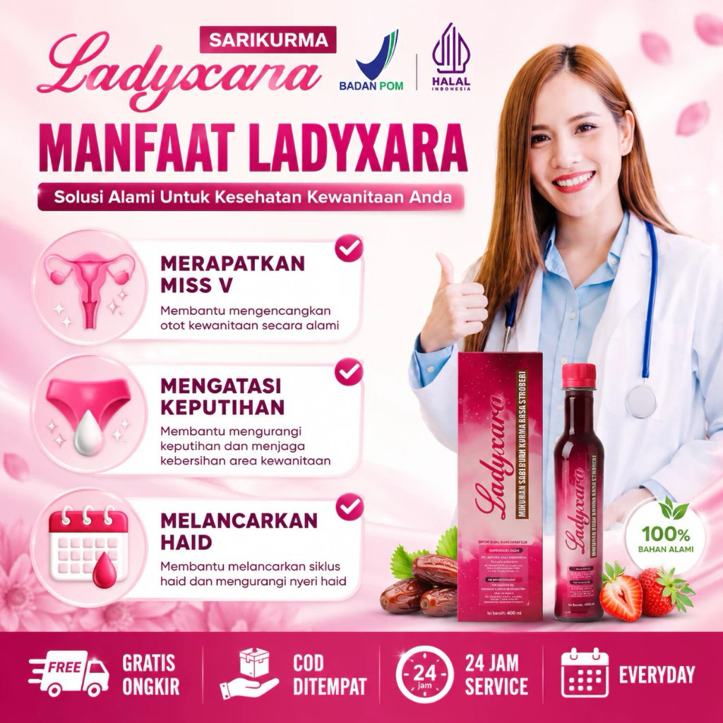 Juice Platinum Ladyxara 400ml Herbal Kurma Wanita