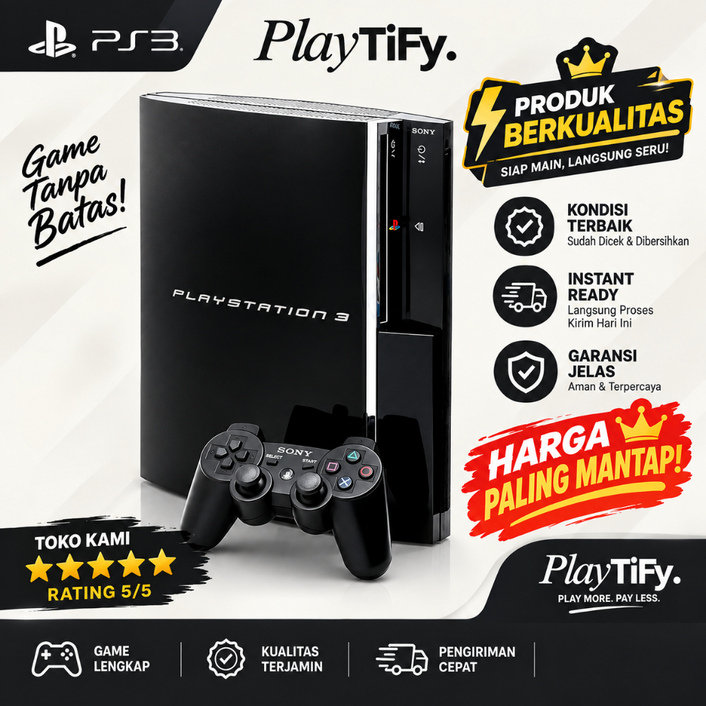 PS3 FAT 500GB CFW MULTIMAN FAT BERGARANSI 60|320|500GB