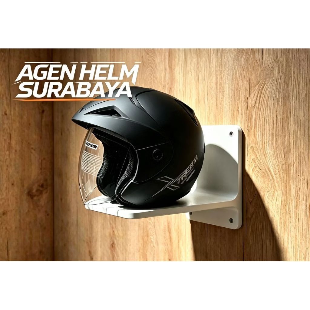 Helm VOG Xtream Warna HITAM DOFF - Visor Clear Anti UV Busa Tebal SNI