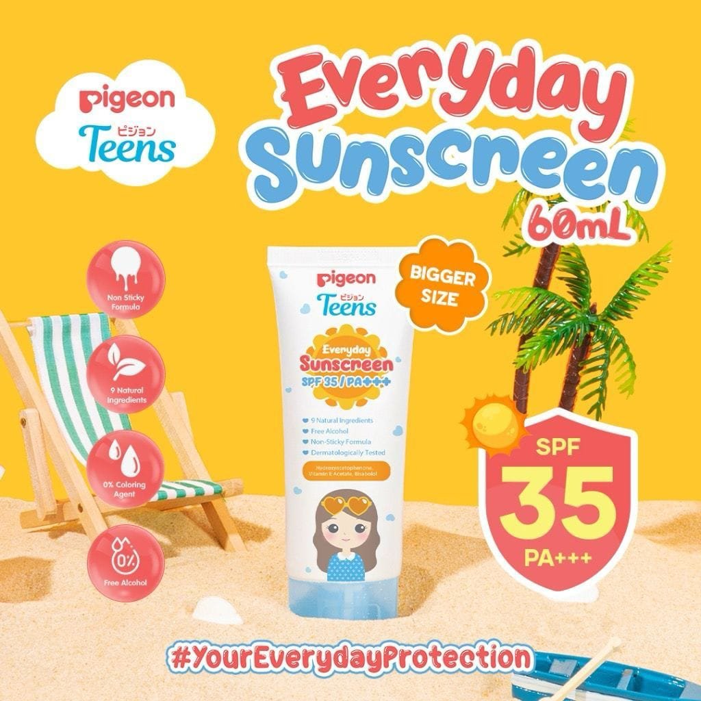 PIGEON TEENS EVERYDAY SUNSCREEN SPF35++-PIGEON SUNSCREEN
