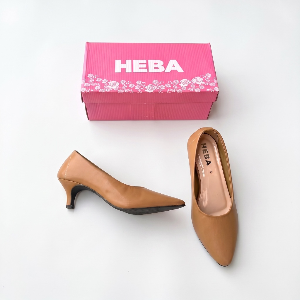 Sepatu Kerja wanita terbaru sepatu hak pendek sepatu fantouvel kerja wanita