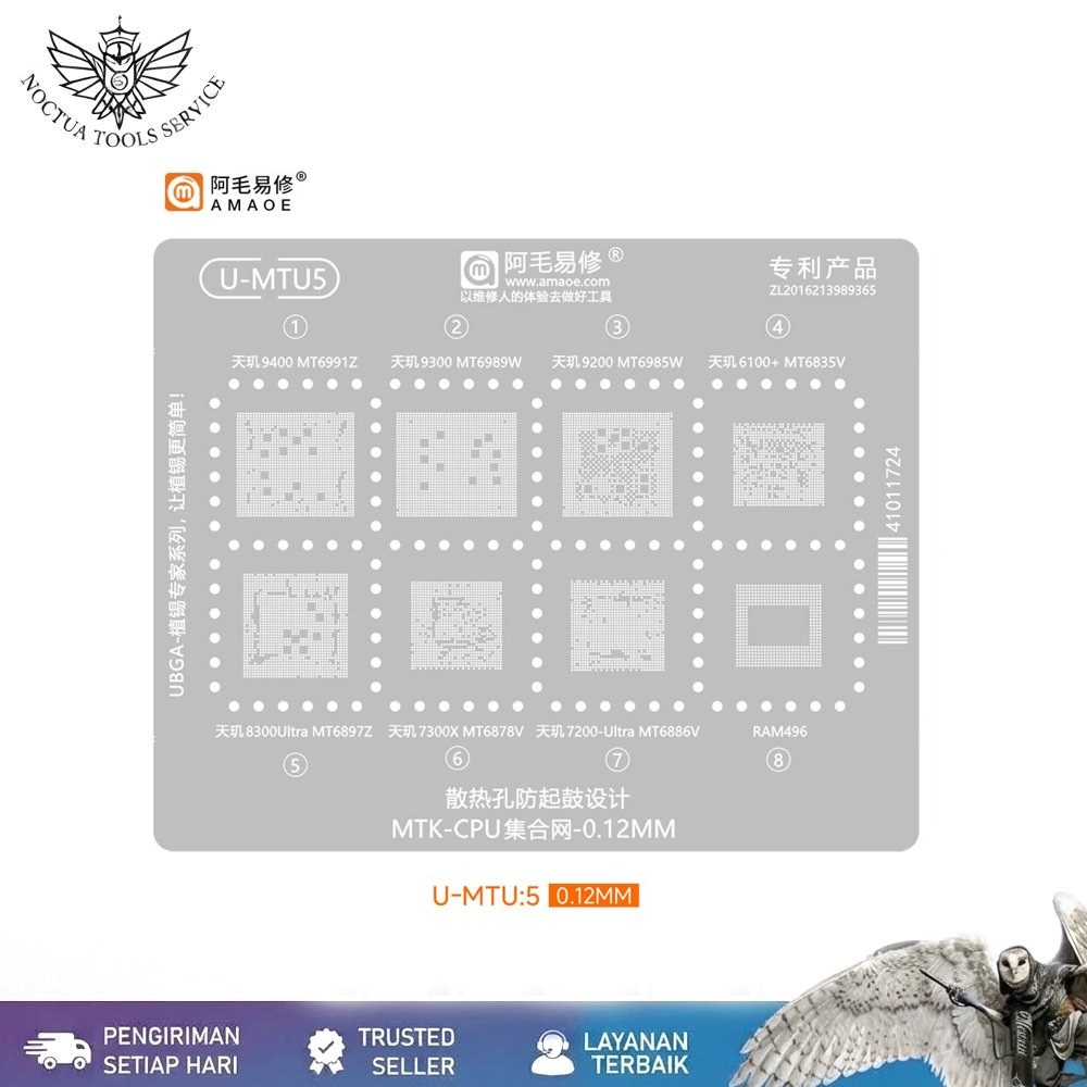 Plat Cetakan Amaoe U-MTU:5 / Plat Cetakan Ic U-MTU5 Amaoe Original