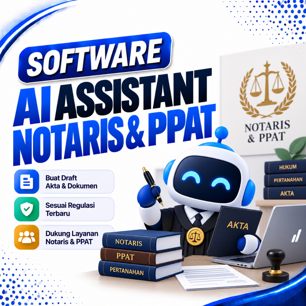 Software Notaris PPAT Pertanahan Akta Tanah - Aplikasi AJB APHT PPJB, Tools BPHTB PPh BPN & Program 
