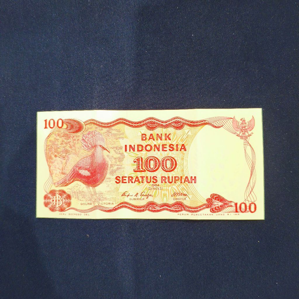 Uang Kuno 100 Rupiah Bergambar Burung tahun 1984