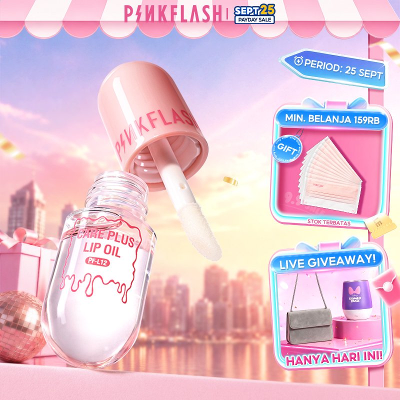 PINKFLASH Natural Lip Oil Lip Balm Lip Gloss Moisturize Repair Nourish Reduce Wrinkles  Waterproof M