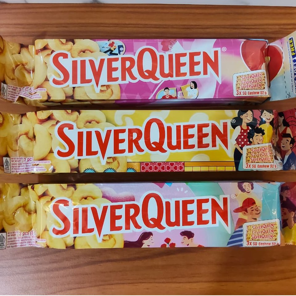 Cemilan Cokelat Silverqueen Besar 52gr