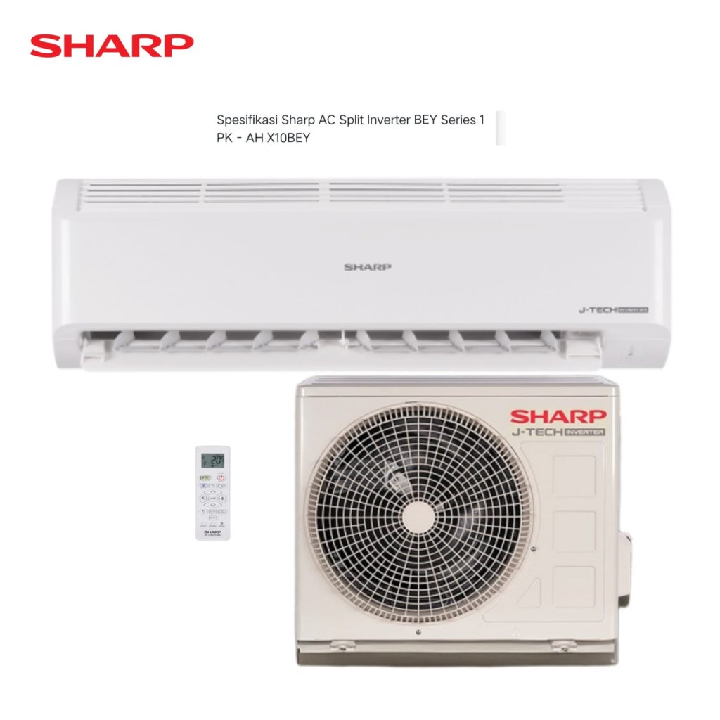 AC SHARP INVERTER AH-X10BEY 1 PK LOW WATT