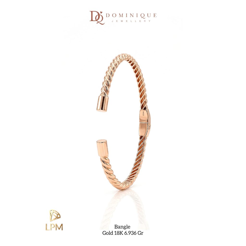Dominique Jewellery - Gelang Emas 18K (Bangle Gold)