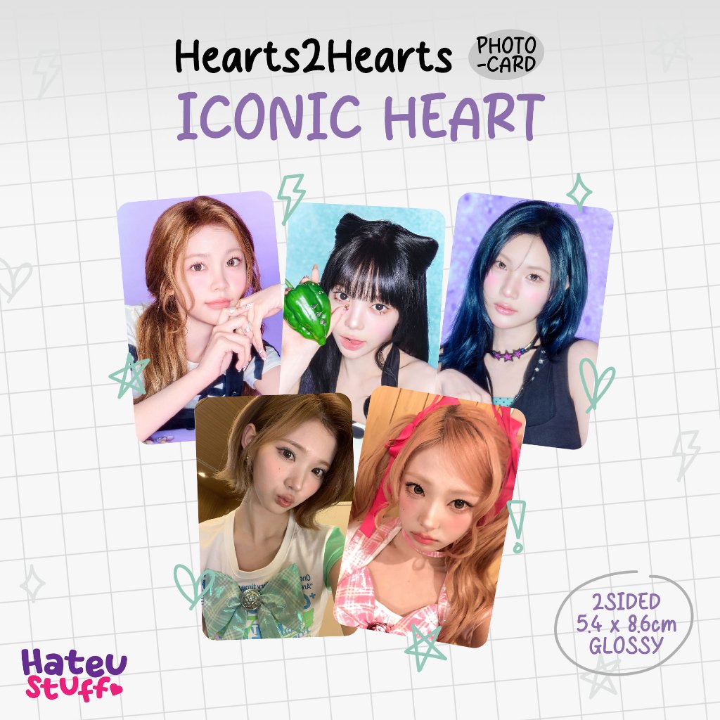 Hearts2Hearts Unofficial Photocard ICONIC HEART + Selca