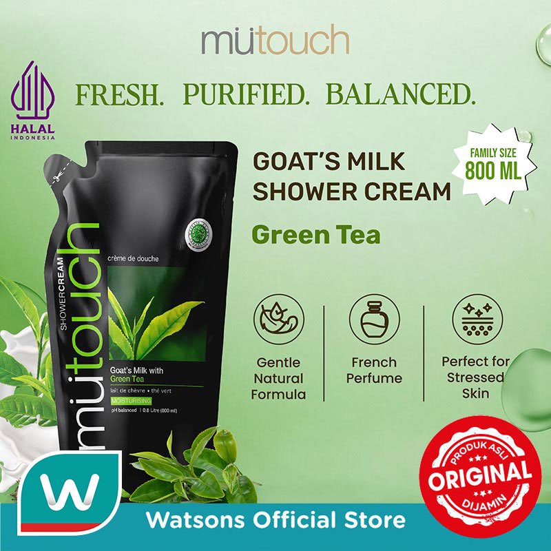 Mutouch Green Tea Shower Cream (Refill) 800ml