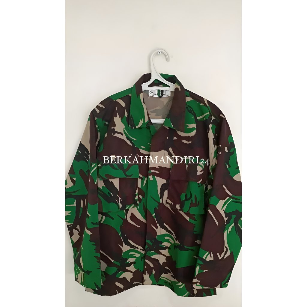 Setelan Baju PDL TNI Bahan Velbed Premium Loreng Malvinas PDL Tempur TNI AD/PDL