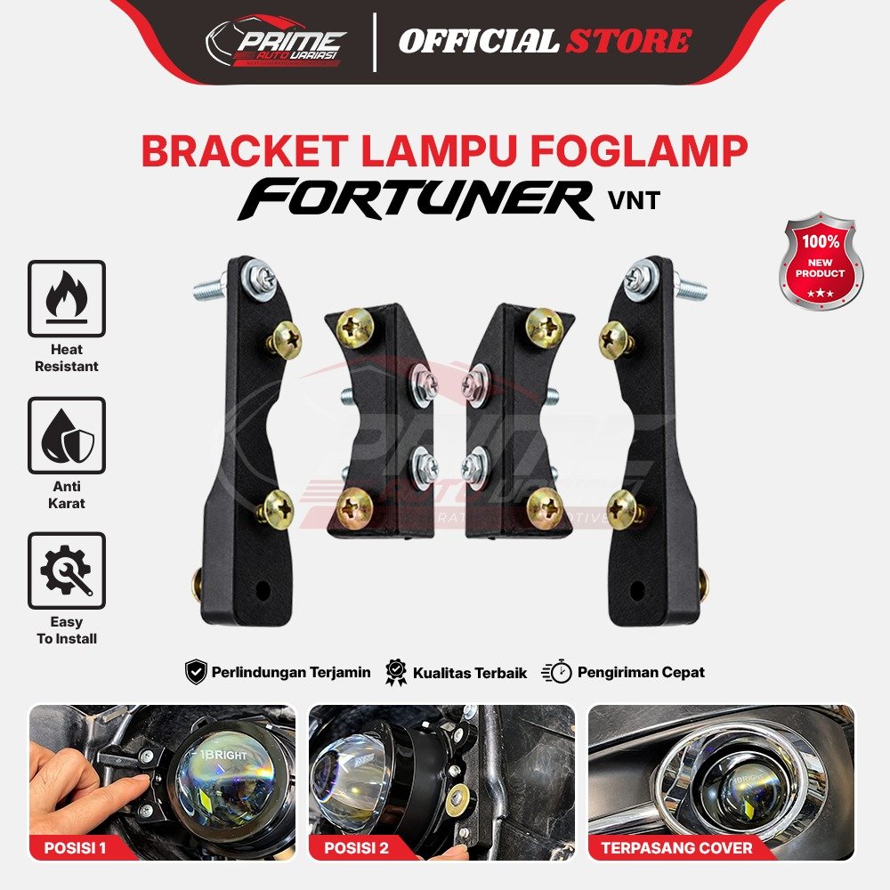 Bracket Biled Foglamp VNT - Breket Biled Fortuner Grand VNT 3inch Biled
