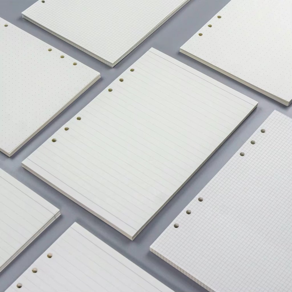 Refill Binder 6 ring 45 Lembar M5 A4 B5 A5 A6 - Isi Binder - Kertas Binder 6 Hole - Loose Leaf [BUKU