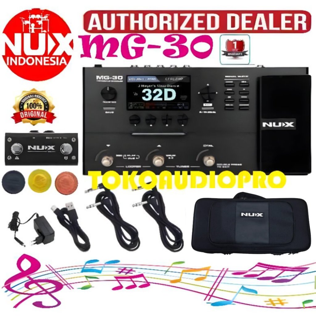 Nux MG-30 Versatile Modeler Multi Efek Gitar & Bass Nux MG30