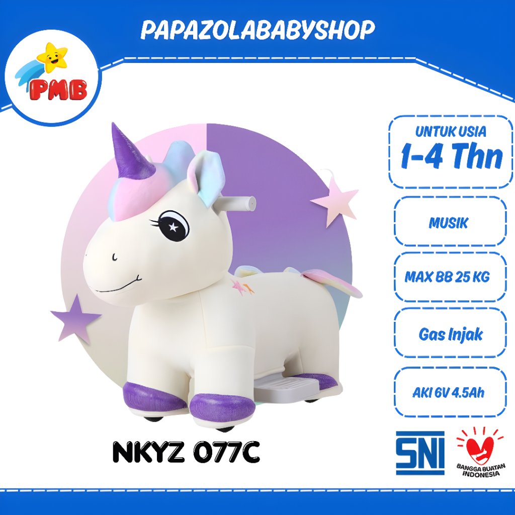MAINAN ANAK KUDA KUDAAN AKI // KUDA KUDAAN AKI PMB NUWA NKYZ 077C // MAINAN KUDA KUDAAN UNICORN DINO
