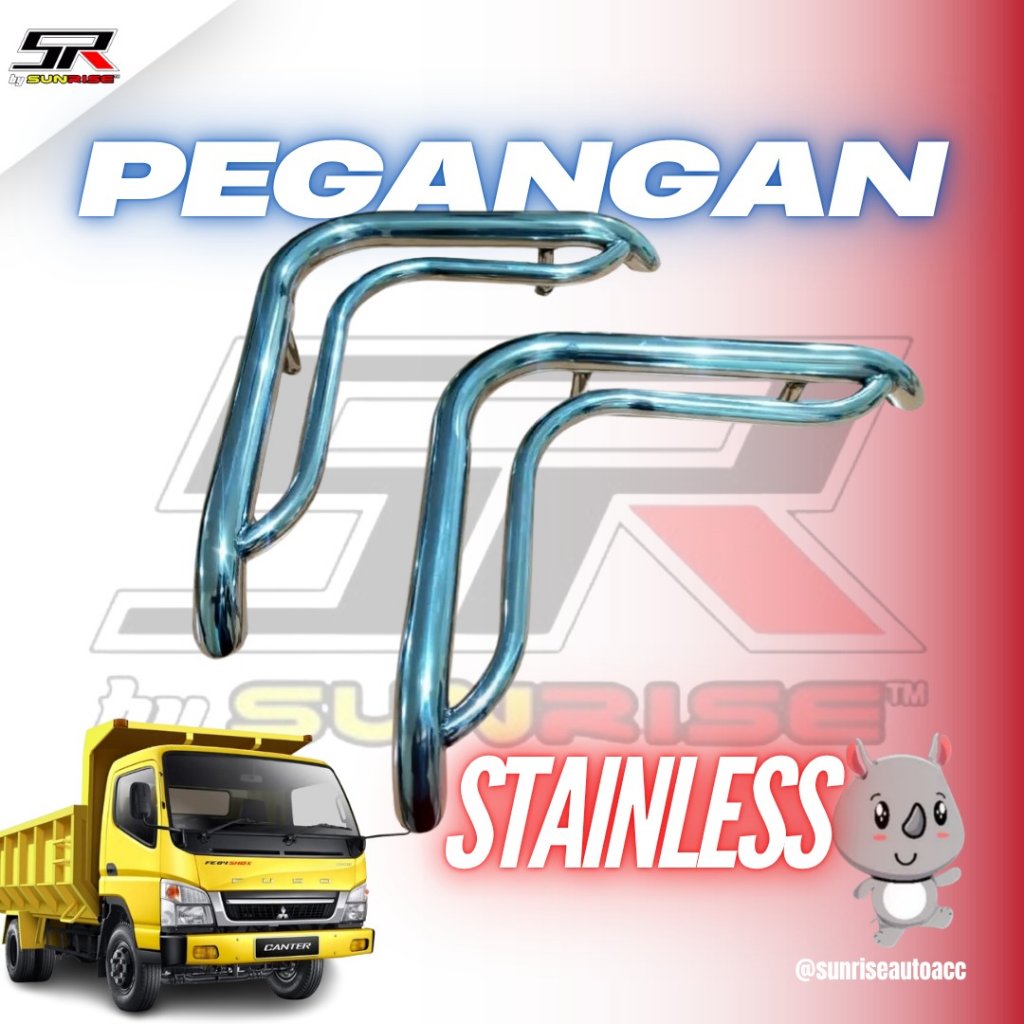 Pegangan Stainless Canter Handel Pintu Truk Variasi Handel pintu truk canter ragasa L300 pickup Vari