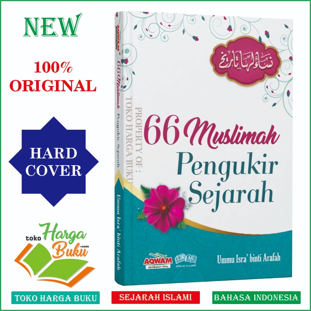 Foto Buku 66 Muslimah Pengukir Sejarah ORIGINAL HC Kisah Para Wanita Mulia - AQWAM