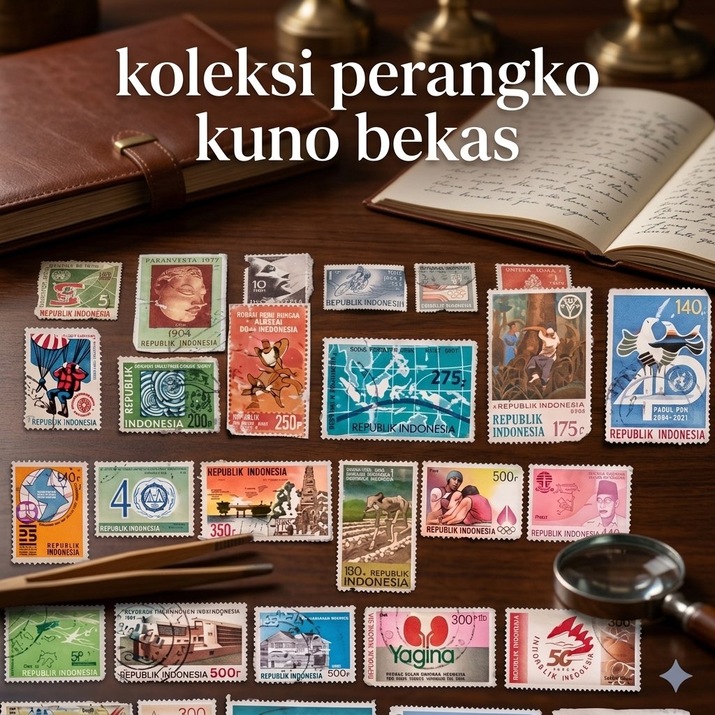 Koleksi Perangko Kuno Indonesia 100+ pcs Era Soekarno Soeharto Paket Lengkap