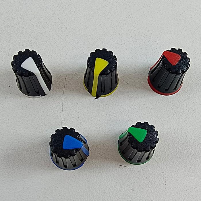 Knop Potensio Mixer Shaft D Knob Tutup Potensiometer Tuas Setengah Lingkaran